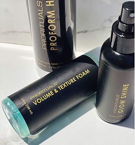 رغوة تكثيف الشعر من بروريتالز - حجم للشعر، موس تصفيف مثالي للنساء والرجال، رغوة مخفوقة بالهواء لرفع الصوت بمكونات عضوية، 6 أونصة in Kuwait