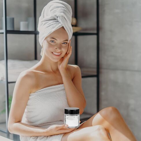 60 Pieces Glass Jars with Lids Clear Small Mason Jars Empty Round Glass Spice Jars Wide Mouth Canning Jars Storage Refillable Empty Cosmetic Containers for Lotions Cream Powders Beauty Product (1 oz) in Saudi Arabia