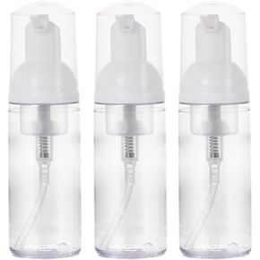 3 قطع من زجاجات مضخة رغوية للسفر من البلاستيك الرغوي، موزع مضخة بحجم السفر، زجاجة فارغة شفافة، صابون رغوي/غسول الوجه/منظف الوجه، 1.7 أونصة in Kuwait