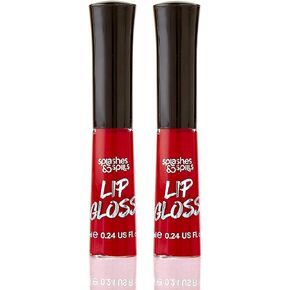 Luxurious Black Lip Gloss - Vibrant Color with Full Coverage and Shiny Finish, Moisturizing Formula Nourishes Lips - 2 Pack - by Splashes & Spills in Kuwait