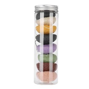 Konjac Sponge Set, 8pcs Color Round Type 100% Konjac Wash Face Flutter Natural Facial Care Body Sponges Gentle Exfoliating, Deep Cleansing, for Sensitive, Oily & Acne Prone Skin in Saudi Arabia