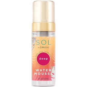 SOL by Jergens Self Tanner Water Mousse in Deep Self Tanning Kit, Dye-free Sunless Tanning Foam and Tanning Mitt, Cruelty Free, Vegan Friendly Self Tanning Mousse, 5 Oz + 1 Mitt