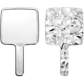 Hand Held Mirror Electroplate Mirror Sliver, Square 6.7 x 3.9 inch in Saudi Arabia