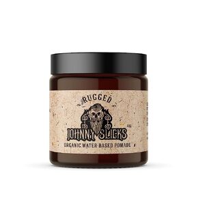 Water Based Pomade | Strong Hold, High Shine, Organic Styling for Men | Promotes Healthy Hair Growth & Helps Hydrate Dry Skin (Rugged, 4 Ounce) US Made, Veteran Owned