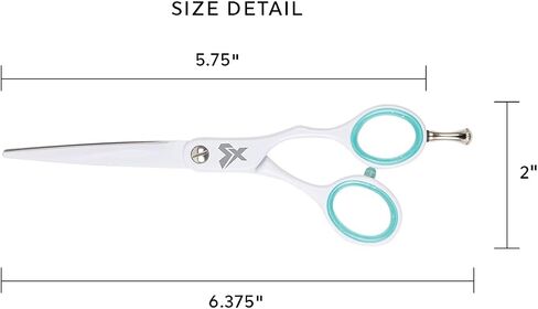 Cricket Shear Xpressions 5.75" Left-Handed Professional Stylist Hair Cutting Scissors Japanese Stainless Steel Shears, Lefty, Hey Rosie in Kuwait