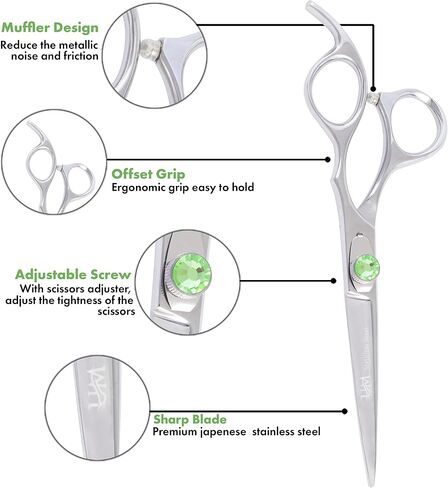 UM Supplies Professional Hair Scissors – Premium Grade Hair Shears | 6.5" Stainless Steel hair cutting Barber scissors for Women/Men/Barber/Pets in Kuwait