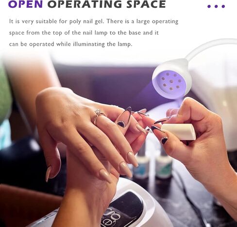 مصباح أظافر LED بالأشعة فوق البنفسجية بقوة 36 وات، ضوء الأشعة فوق البنفسجية لأظافر الجل بدون استخدام اليدين، مجفف أظافر صغير محمول، مصباح جل علاج الأظافر بالأشعة فوق البنفسجية، ملحقات فن الأظافر للسفر والمنزل وصالون تجميل الأظافر in Kuwait