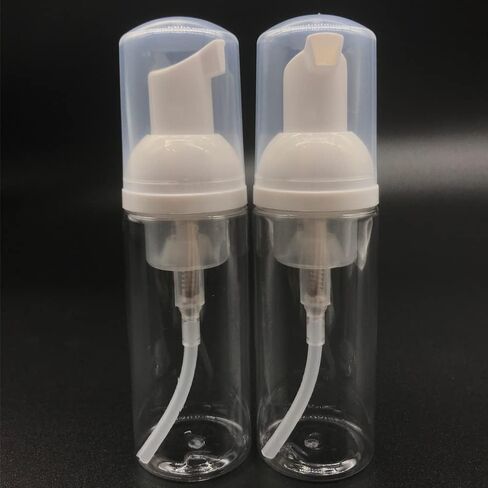 3 قطع من زجاجات مضخة رغوية للسفر من البلاستيك الرغوي، موزع مضخة بحجم السفر، زجاجة فارغة شفافة، صابون رغوي/غسول الوجه/منظف الوجه، 1.7 أونصة in Kuwait