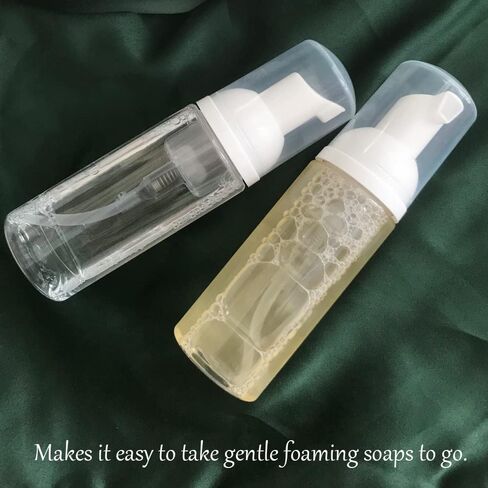 3 قطع من زجاجات مضخة رغوية للسفر من البلاستيك الرغوي، موزع مضخة بحجم السفر، زجاجة فارغة شفافة، صابون رغوي/غسول الوجه/منظف الوجه، 1.7 أونصة in Kuwait