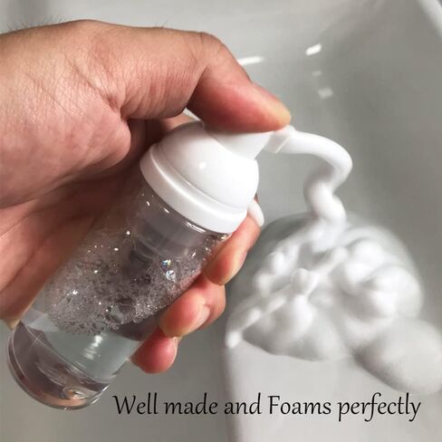 3 قطع من زجاجات مضخة رغوية للسفر من البلاستيك الرغوي، موزع مضخة بحجم السفر، زجاجة فارغة شفافة، صابون رغوي/غسول الوجه/منظف الوجه، 1.7 أونصة in Kuwait