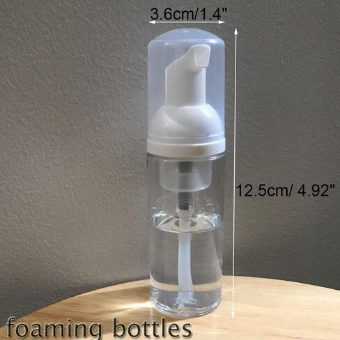 3 قطع من زجاجات مضخة رغوية للسفر من البلاستيك الرغوي، موزع مضخة بحجم السفر، زجاجة فارغة شفافة، صابون رغوي/غسول الوجه/منظف الوجه، 1.7 أونصة in Kuwait