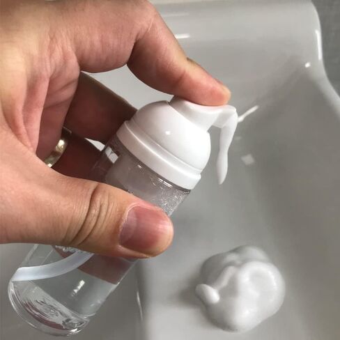 3 قطع من زجاجات مضخة رغوية للسفر من البلاستيك الرغوي، موزع مضخة بحجم السفر، زجاجة فارغة شفافة، صابون رغوي/غسول الوجه/منظف الوجه، 1.7 أونصة in Kuwait