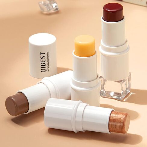 مجموعة ثلاثية اللوازم المتعددة من ميكولي، عصا الكونتور، عصا أحمر الخدود، قلم تظليل، قلم مرطب، 4 في 1، عصا تظليل عجائب ثلاثية الأبعاد، عصي ماكياج كريمي للوجه للعين والشفاه in Kuwait