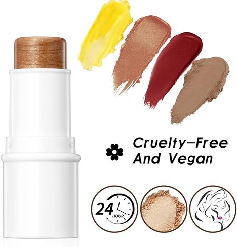 مجموعة ثلاثية اللوازم المتعددة من ميكولي، عصا الكونتور، عصا أحمر الخدود، قلم تظليل، قلم مرطب، 4 في 1، عصا تظليل عجائب ثلاثية الأبعاد، عصي ماكياج كريمي للوجه للعين والشفاه in Kuwait