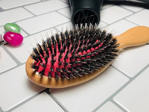 Professional Hair Styling Brush - Blowdry hair, Detangle hair, Smooth hair, Get Shiney Healthy Hair, Gentle On Hair Extensions, Great Updo Brush for All Hair, All Texture, Fine Hair and Thick Hair in Saudi Arabia
