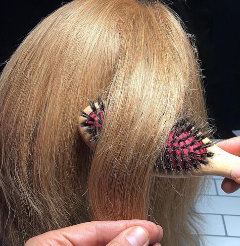 Professional Hair Styling Brush - Blowdry hair, Detangle hair, Smooth hair, Get Shiney Healthy Hair, Gentle On Hair Extensions, Great Updo Brush for All Hair, All Texture, Fine Hair and Thick Hair in Saudi Arabia