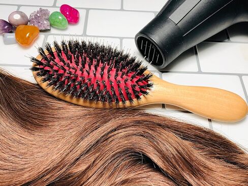 Professional Hair Styling Brush - Blowdry hair, Detangle hair, Smooth hair, Get Shiney Healthy Hair, Gentle On Hair Extensions, Great Updo Brush for All Hair, All Texture, Fine Hair and Thick Hair in Saudi Arabia