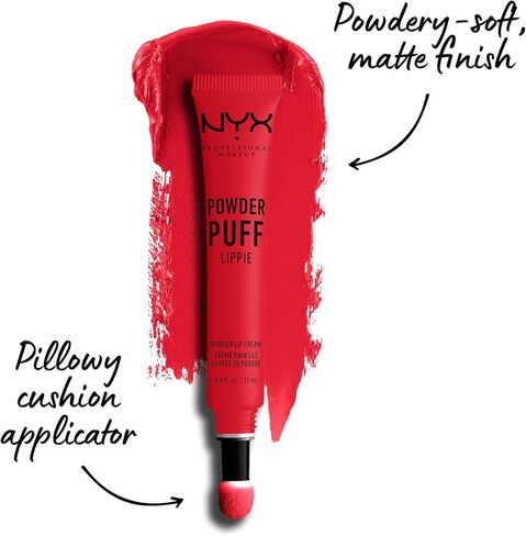 NYX PROFESSIONAL MAKEUP Powder Puff Lippie Lip Cream, Liquid Lipstick - Bby (Fuchsia) in Kuwait