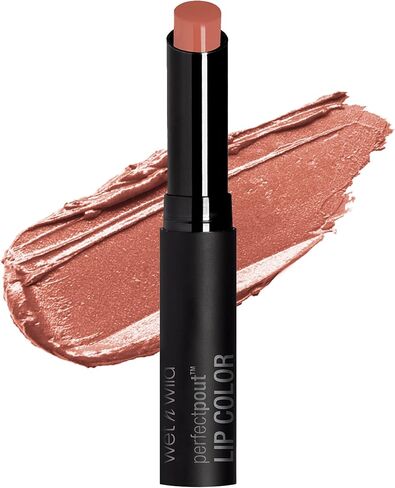 wet n wild Perfect Pout Lipstick, Dark Red 99% Chance Of Wine, Vegan | Gluten-Free | Cruelty-Free | Lip Color, Lip Color in Kuwait