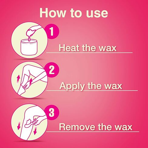 Hair Removal Wax- VEET Sugar Wax, Hair Remover Waxing Kit with Essential Oils and Floral Vanilla Fragrance, 250ml Wax and 12 Fabric Strips with 1 Spatula (Pack of 2) in Kuwait