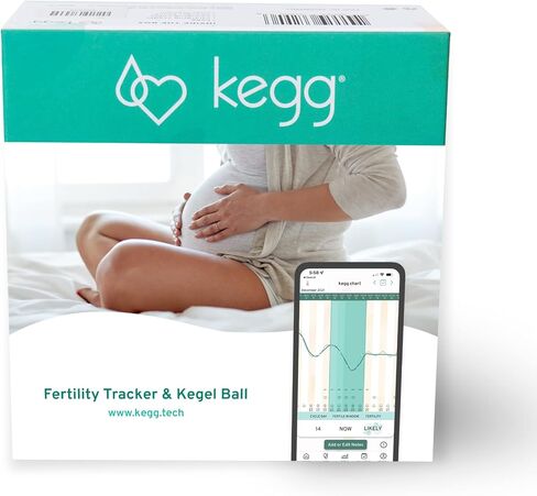 kegg Fertility Tracker + Free Fertility App | 12-Month Pregnancy Warranty | No Recurring Costs | Predicts Fertile Window | Helps Exercise Pelvic Floor Muscles in Saudi Arabia