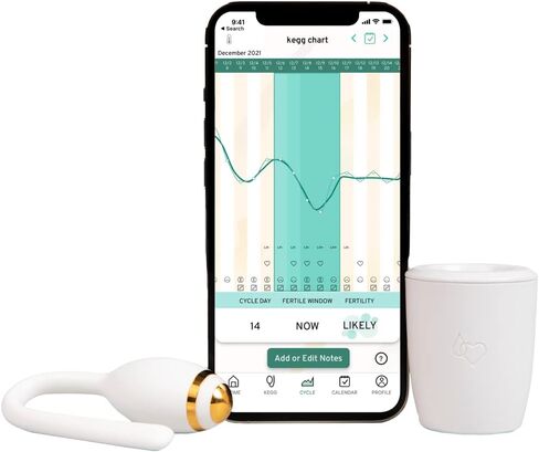 kegg Fertility Tracker + Free Fertility App | 12-Month Pregnancy Warranty | No Recurring Costs | Predicts Fertile Window | Helps Exercise Pelvic Floor Muscles in Saudi Arabia