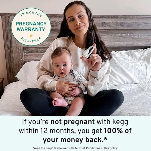 kegg Fertility Tracker + Free Fertility App | 12-Month Pregnancy Warranty | No Recurring Costs | Predicts Fertile Window | Helps Exercise Pelvic Floor Muscles in Saudi Arabia