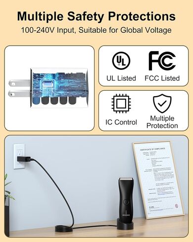 VHBW لقاعدة شحن Meridian Trimmer، استبدال شاحن Meridian Trimmer 5V سلك الطاقة لحامل شحن Meridian UL المدرج in Saudi Arabia