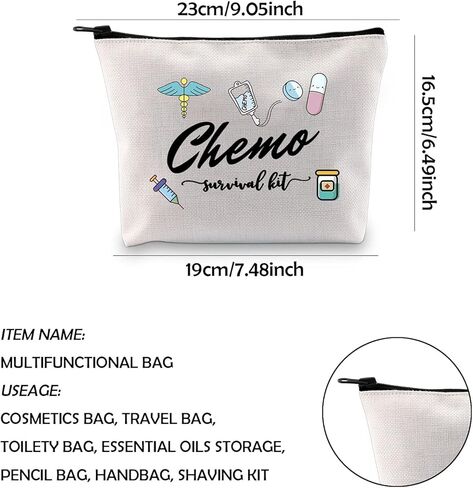 WCGXKO Chemo Care Package for Women Chemo Survival Kit Chemotherapy Treatment Zipper Pouch Bag (Chemo tote) in Kuwait
