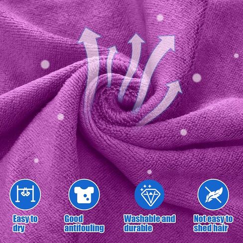 Kinlop 50 Pieces Large Bleach Proof Microfiber Salon Hair Towels Bulk Bleach Resistant Absorbent Hair Drying Stylist Towel for Hand Salon Spa Home Gym Yoga Bath Estheticians, 30 x 14 Inch, 10 Colors in Saudi Arabia