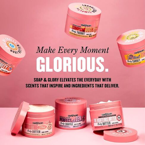 Soap & Glory Original Pink Clean On Me Body Wash - Rich, Creamy Shower Soap with Built-In Body Lotion for Maximum Hydration - Bergamot & Rose Scented Moisturizing Body Wash (500ml) in Saudi Arabia