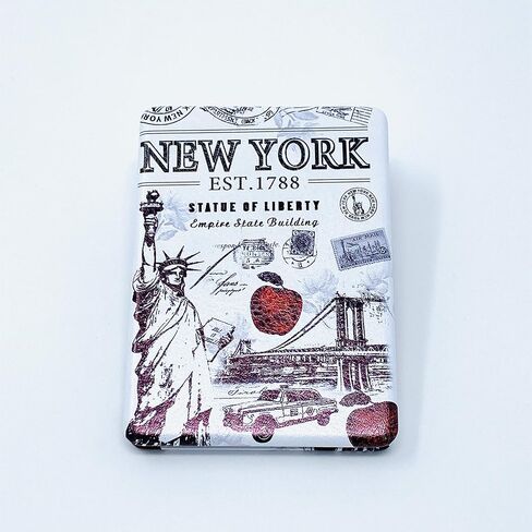 Girls & Women Fashion Elegant New York Souvenir Rectangle Travel Mirror Hand Mirror Cosmetic Makeup Compact Mirror (JMR-270801J) in Kuwait