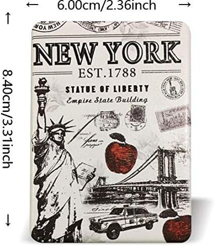 Girls & Women Fashion Elegant New York Souvenir Rectangle Travel Mirror Hand Mirror Cosmetic Makeup Compact Mirror (JMR-270801J) in Kuwait
