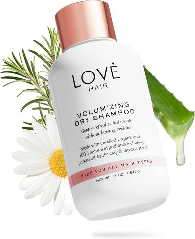 Love Hair - شامبو جاف مكثف، شامبو للشعر الجاف الفاخر، شامبو جاف للشعر المجعد، مستقيم، وجميع أنواع الشعر، طبيعي بالكامل، خالي من الكبريتات، نباتي ولم يتم الإساءة إلى الحيوانات لتصنيعه، 2 أونصة in Saudi Arabia