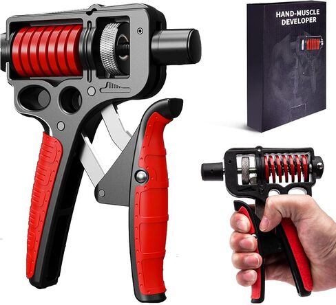 Hand Exerciser Grips for Strength Training, Grip Strength for Man and Women Hand Grip Strength Trainer with Adjustable (44-154lbs), Hand Squeezer Grip Strength for Muscle Building & Injury Recover in Saudi Arabia
