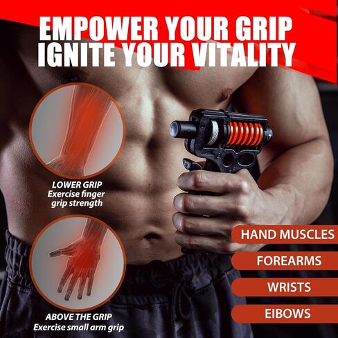 Hand Exerciser Grips for Strength Training, Grip Strength for Man and Women Hand Grip Strength Trainer with Adjustable (44-154lbs), Hand Squeezer Grip Strength for Muscle Building & Injury Recover in Saudi Arabia