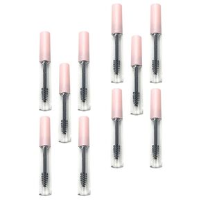 FOMIYES Empty Mascara Tubes with Wand: 10Pcs 5ml Refillable Mascara Containers for Castor Oil DIY Cosmetic Pink