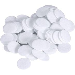 100pcs Microdermabrasion Cotton Filters Accesories Cotton Filter Round Filtering Pads Replacement Facial Vacuum Filters Sponge Filter for Comedo Suction Microdermabrasion(15mm)