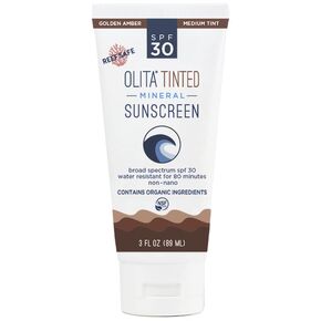 Olita Tinted Mineral Sunscreen SPF 30 Lotion - Golden Amber - 3 oz - Broad Spectrum, Chemical Free, All-Natural, Reef Safe, Organic, Zinc Sunblock, Water-Resistant in Saudi Arabia