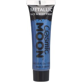 Metallic Face Paint makeup for the Face & Body - 0.40fl oz - Create mesmerising metallic face paint designs! - Blue