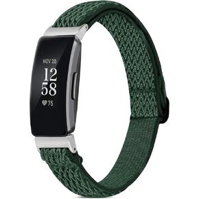 أربطة مرنة BNBIDEN متوافقة مع Fitbit Inspire 2 / Inspire HR/Inspire، أساور معصم ناعمة قابلة للتعديل من النايلون القابل للتمدد وحزام بديل لـ Fitbit Inspire النساء والرجال in Kuwait