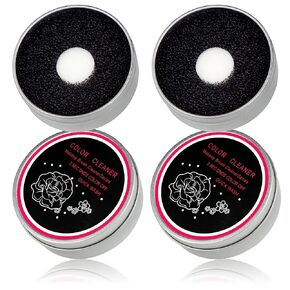 Brendacosmetic 2 Pack Color Removal Cleaner Sponge - Double Dry Makeup Brush Switch to Next Quickly Shadow Clean Without Water or Soap in Saudi Arabia