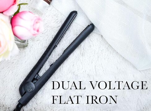 مكواة مسطحة من السيراميك من هيرستيلر سوبر ستايلر أونيكس، مكواة فرد الشعر من السيراميك مع درجة حرارة قابلة للتعديل، مكواة مسطحة مزدوجة الجهد مناسبة للسفر in Kuwait