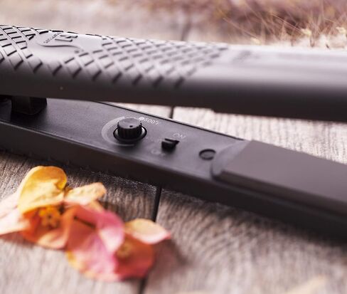 مكواة مسطحة من السيراميك من هيرستيلر سوبر ستايلر أونيكس، مكواة فرد الشعر من السيراميك مع درجة حرارة قابلة للتعديل، مكواة مسطحة مزدوجة الجهد مناسبة للسفر in Kuwait