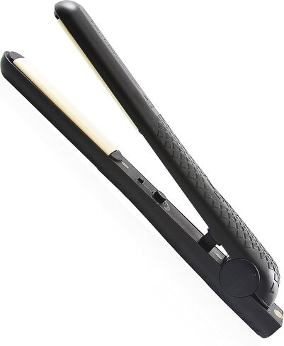 مكواة مسطحة من السيراميك من هيرستيلر سوبر ستايلر أونيكس، مكواة فرد الشعر من السيراميك مع درجة حرارة قابلة للتعديل، مكواة مسطحة مزدوجة الجهد مناسبة للسفر in Kuwait