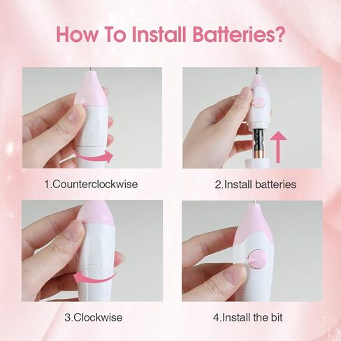 TOUCHBeauty Electric Nail File 5in1 Professional Manicure Pedicure Kit with Stand, Nail Buffer Drill Polisher for Natural Fingernails Toenails 5 Bits Golden TB-1335 in Kuwait