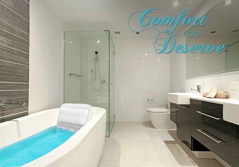 وسادة حمام مريحة للحوض - وسادة حوض استحمام كاملة للجسم بالكامل ووسادة غير منزلقة لحمام الاستحمام مع طبقات شبكية ثلاثية الأبعاد سميكة للغاية تسمح بالتهوية - دعم خلفي رائع للبالغين (48"x 15") in Kuwait