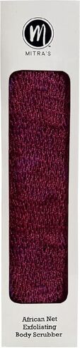 African Net Body Exfoliating Scrubber/Exfoliating Back Scrubber/Skin Smoother/African Net Sponge - Wine in Saudi Arabia