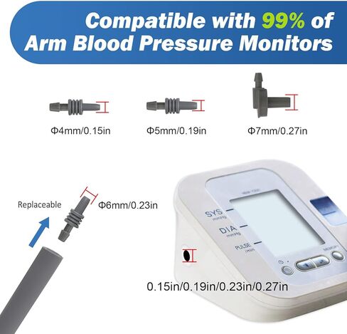 سوار ضغط الدم للأذرع الكبيرة، مقاس 9-20.5 بوصة، سوار بديل كبير للغاية لمراقبة ضغط الدم، مقاس XL، الكفة فقط in Kuwait