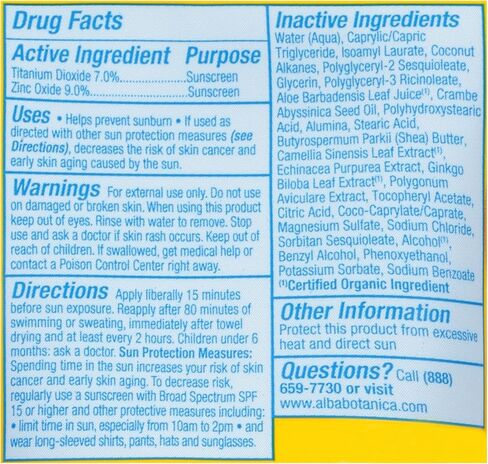Alba Botanica Sport Sunscreen Lotion Mineral SPF 45, 4 Ounce in Saudi Arabia